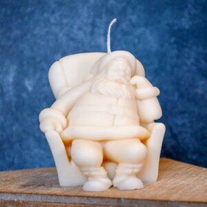 Napping Santa Candles